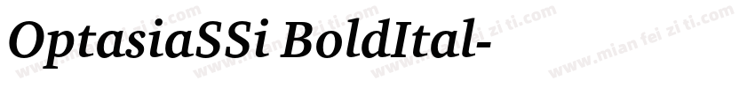 OptasiaSSi BoldItal字体转换